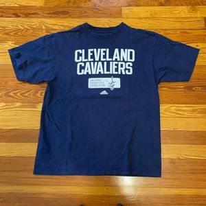 Cleveland Cavaliers NBA Navy Adidas T shirt